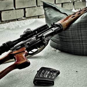 SVD Dragunov Sniper schießen detail